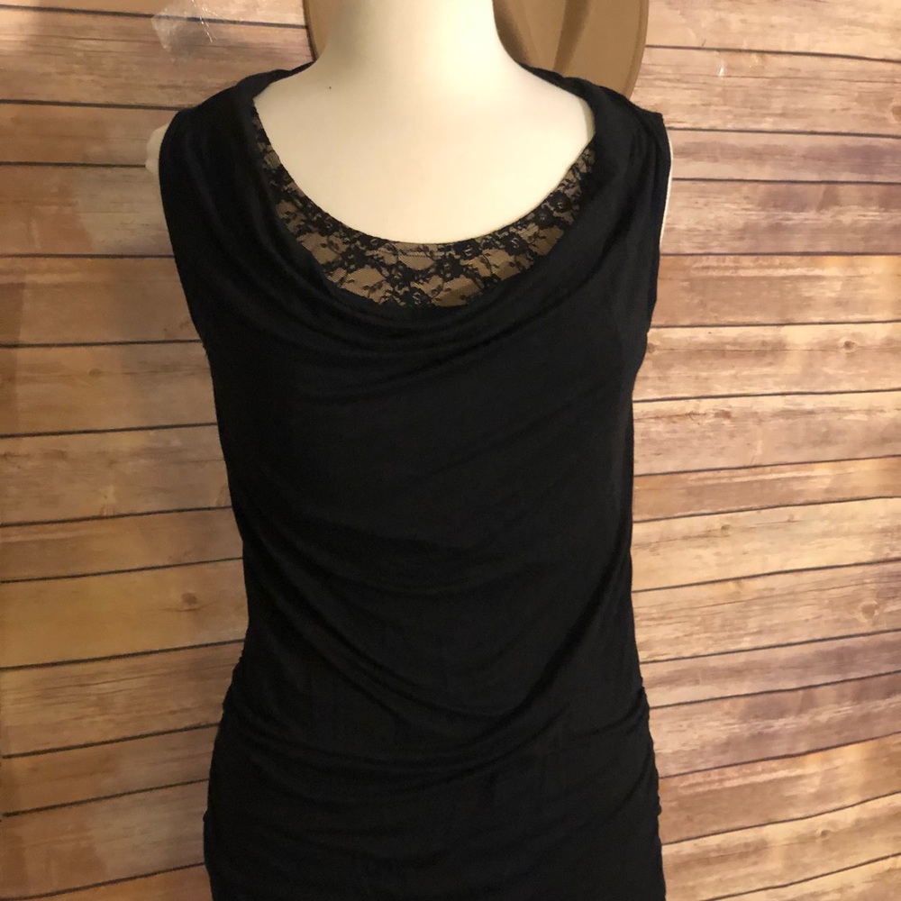Motherhood Maternity Nursing Sleeveless Black Top Size S